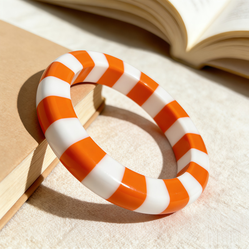Chunky orange beads