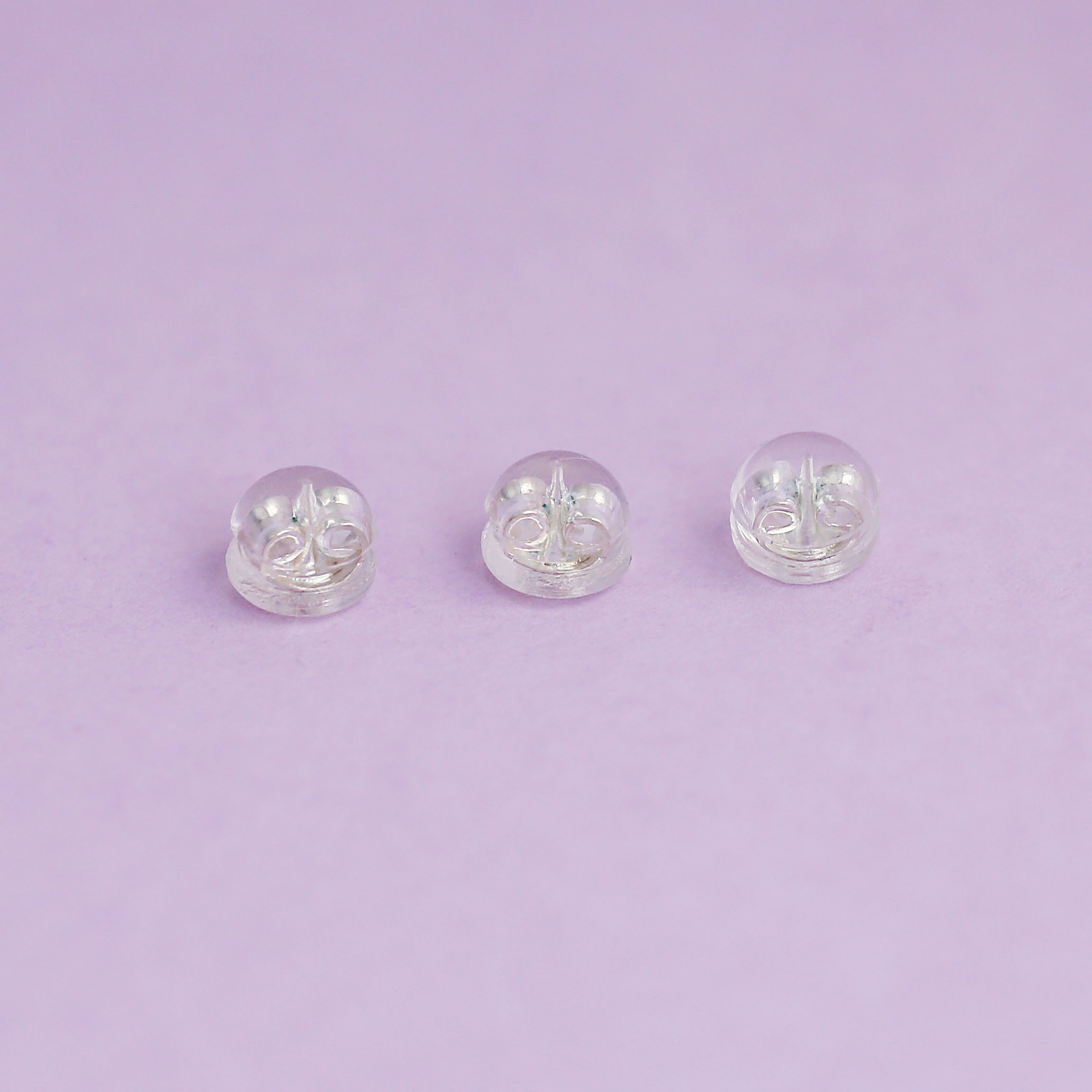 Thick silver plating color retention [5mm silicone earplugs]