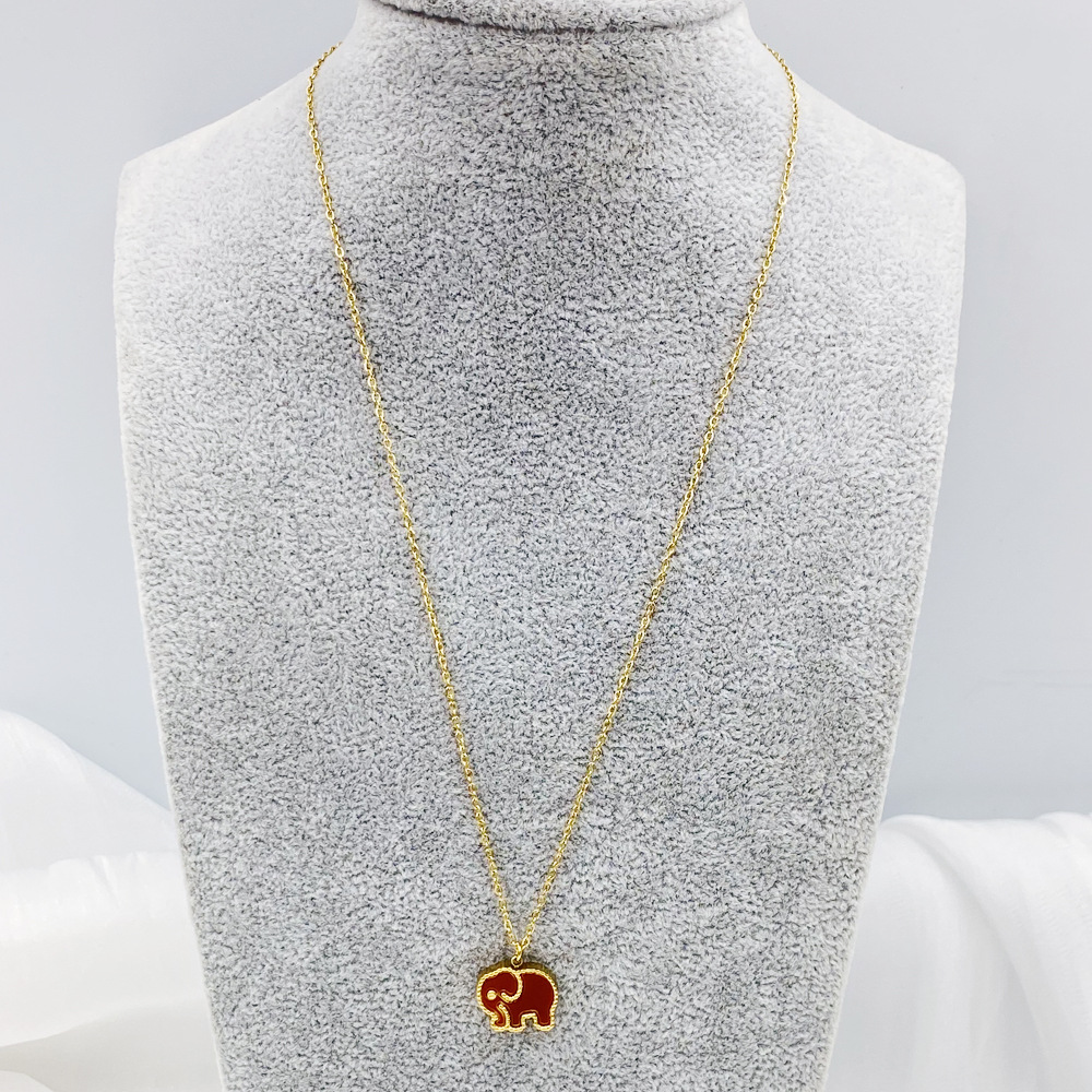 Gold + burgundy shell
