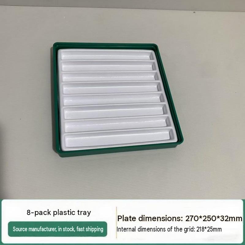 8 grid plastic tray
