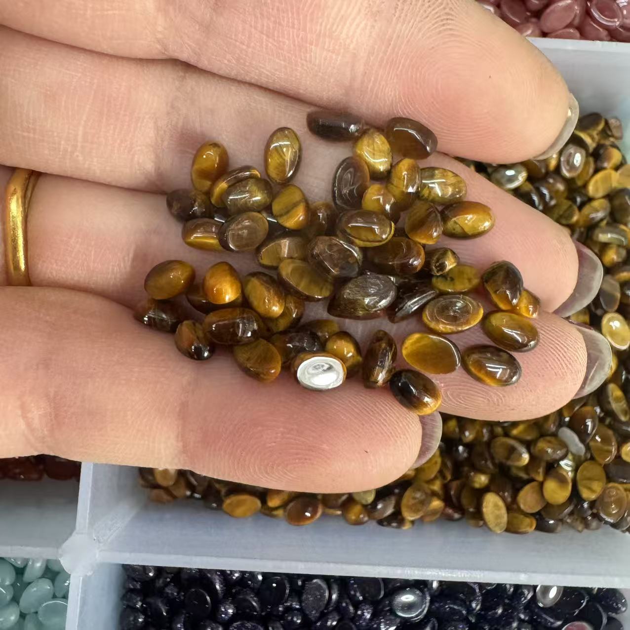 Tiger eye stone 4*6mm