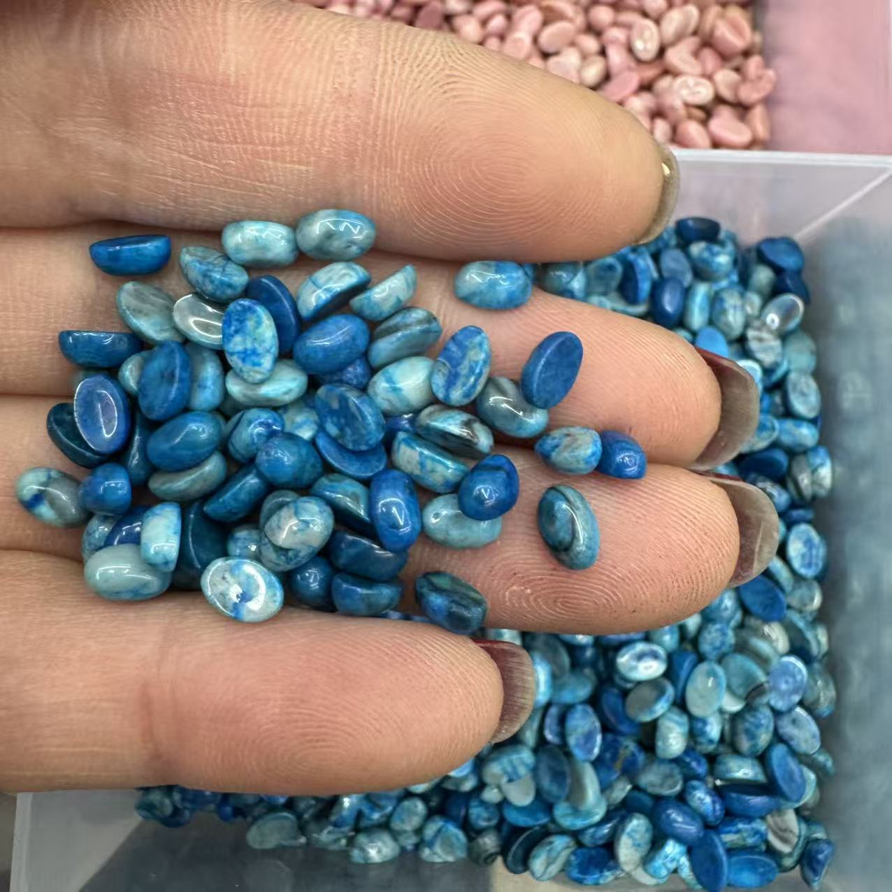Blue agate 4*6mm