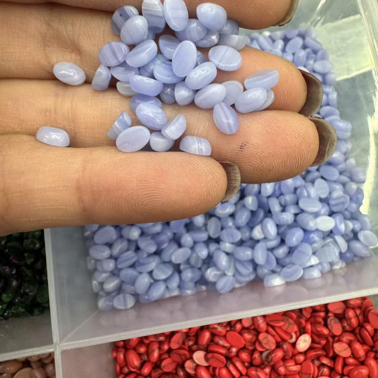 Purple agate 4*6mm