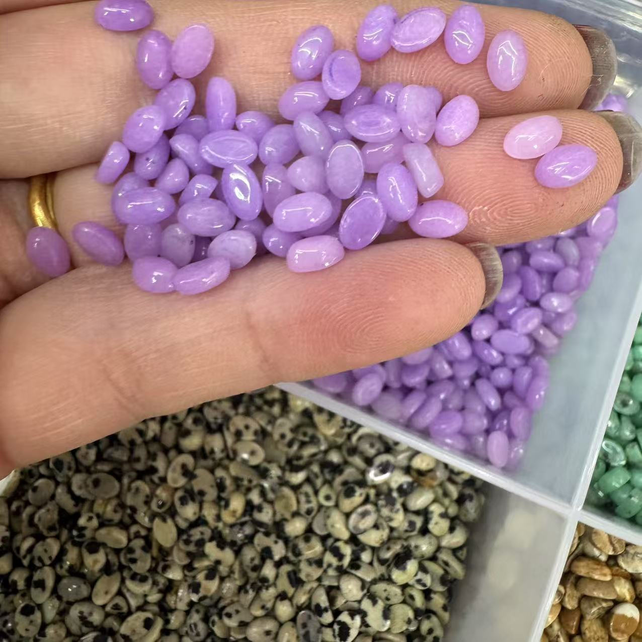 Purple jade 4*6mm