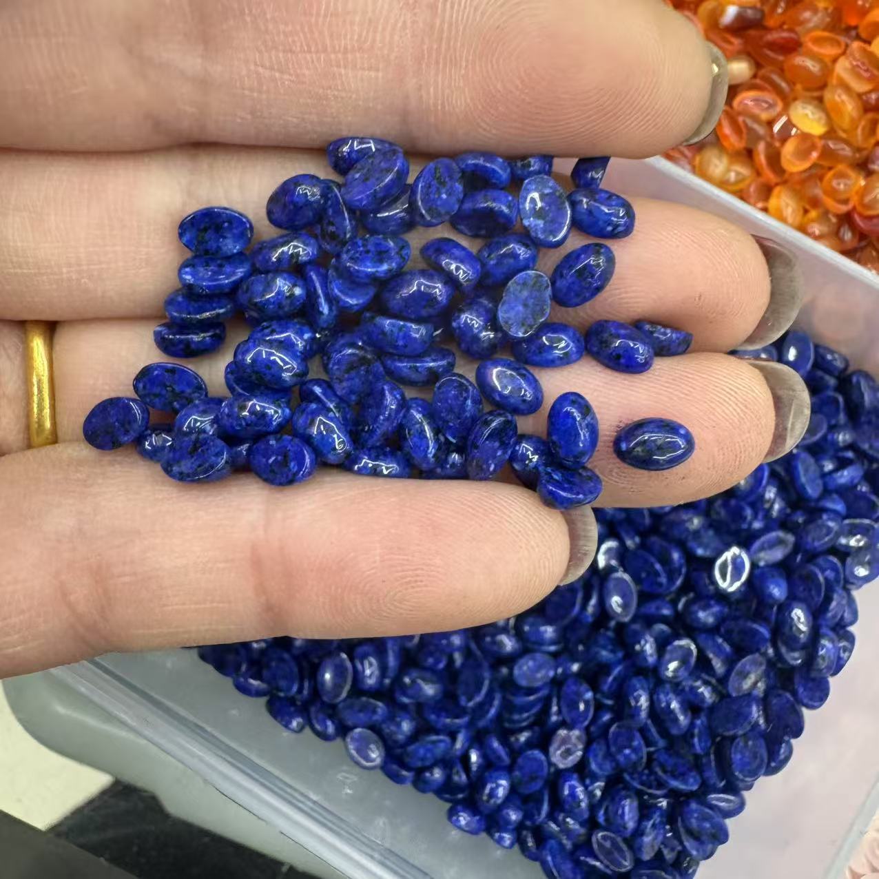 dyed Optimized lapis lazuli 4*6mm