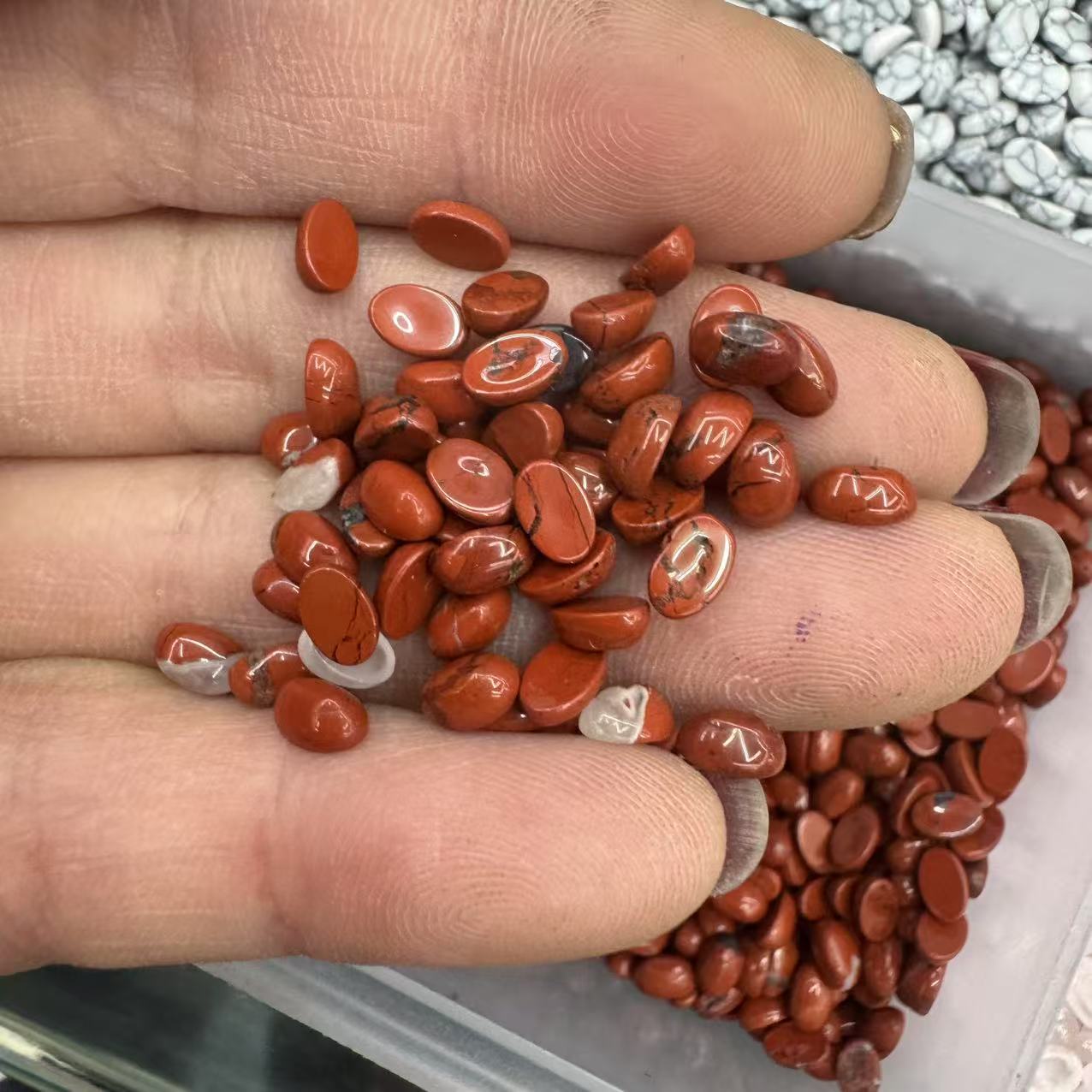 Red stone 4*6mm
