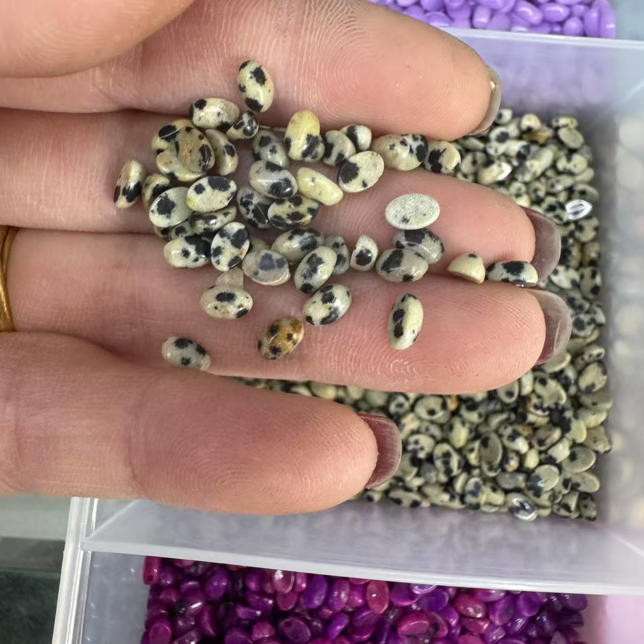 Speckled stone