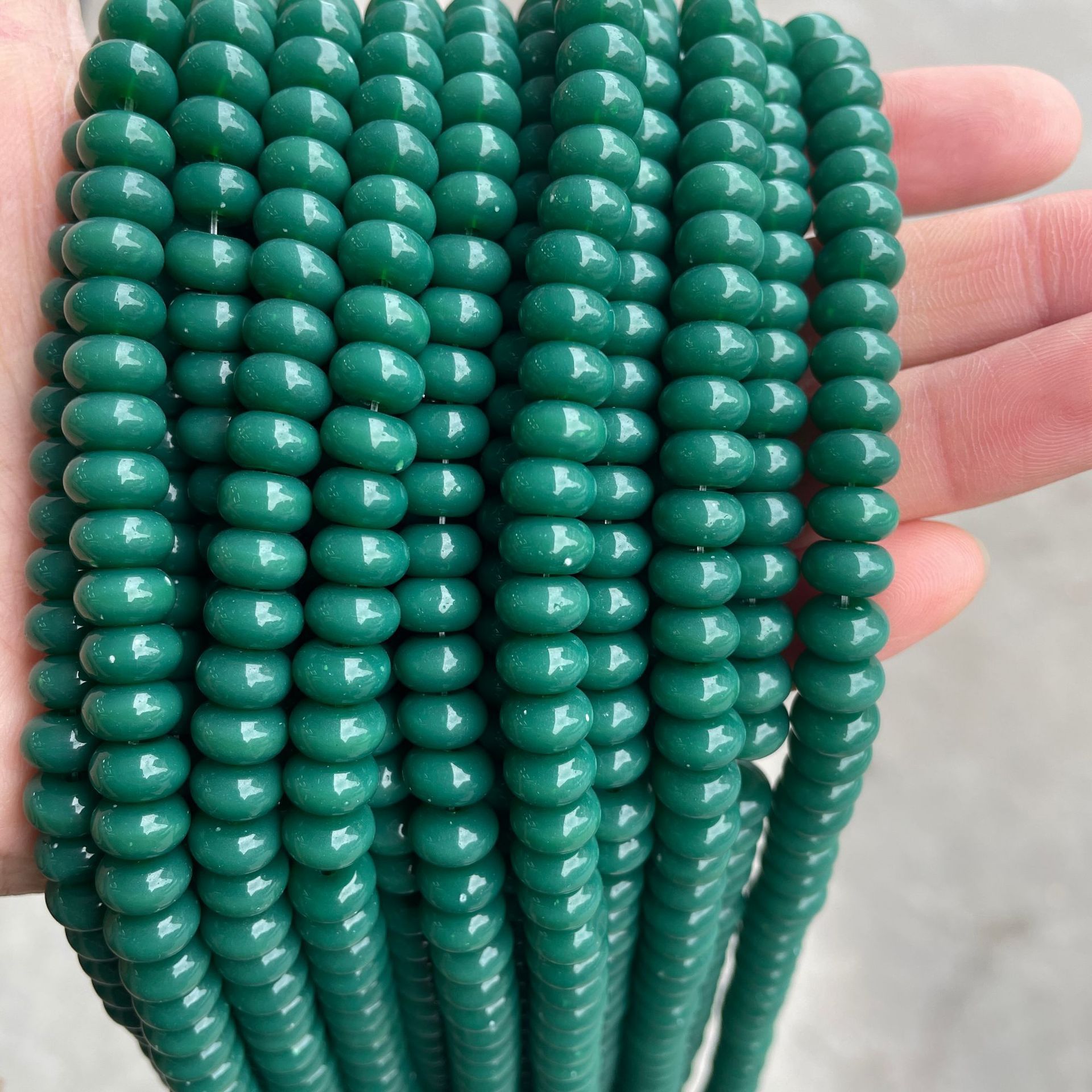Dark green porcelain