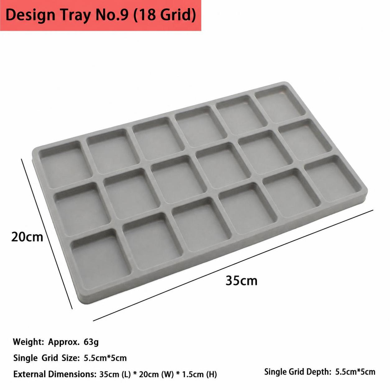No. 9 18 grid design plate