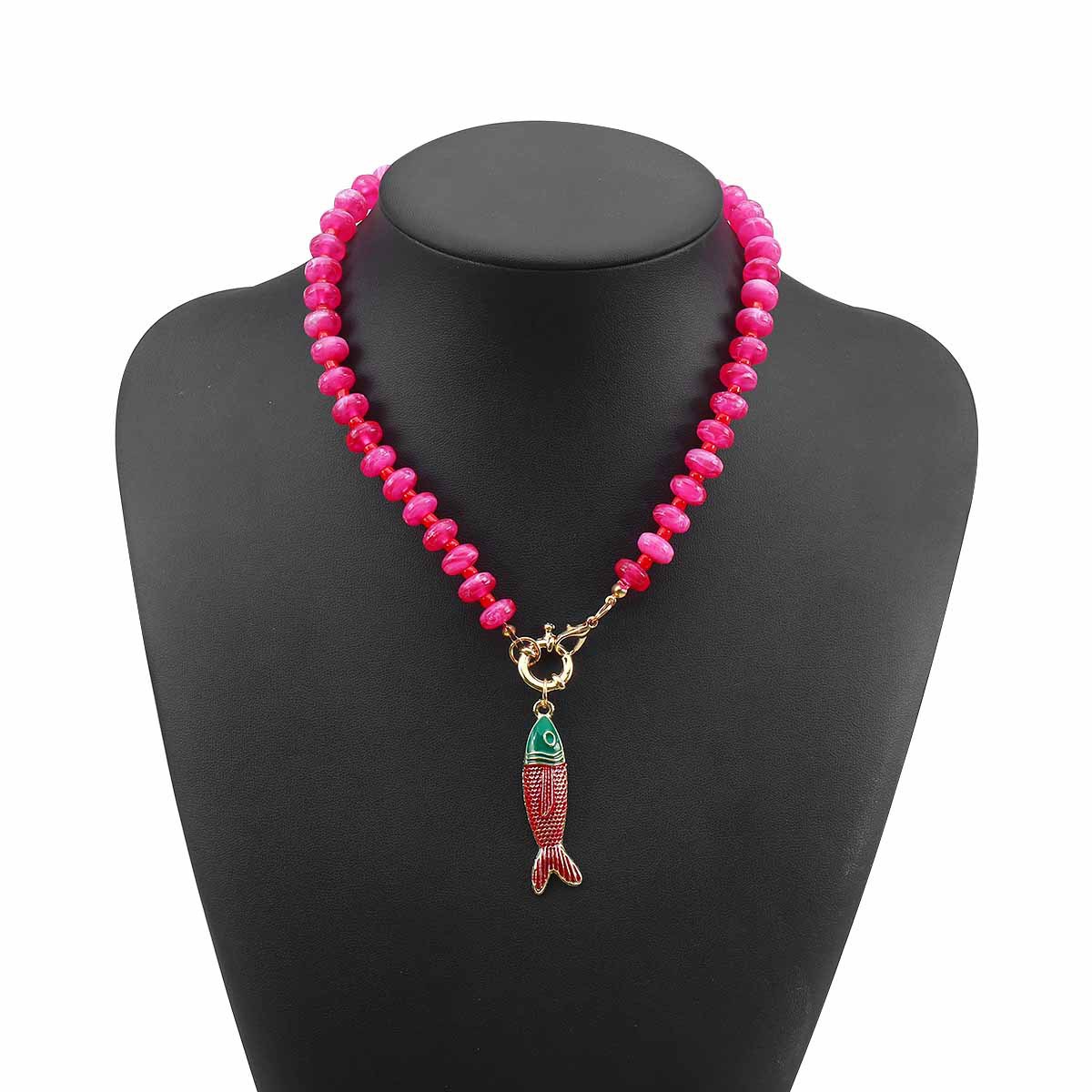 Pink beads