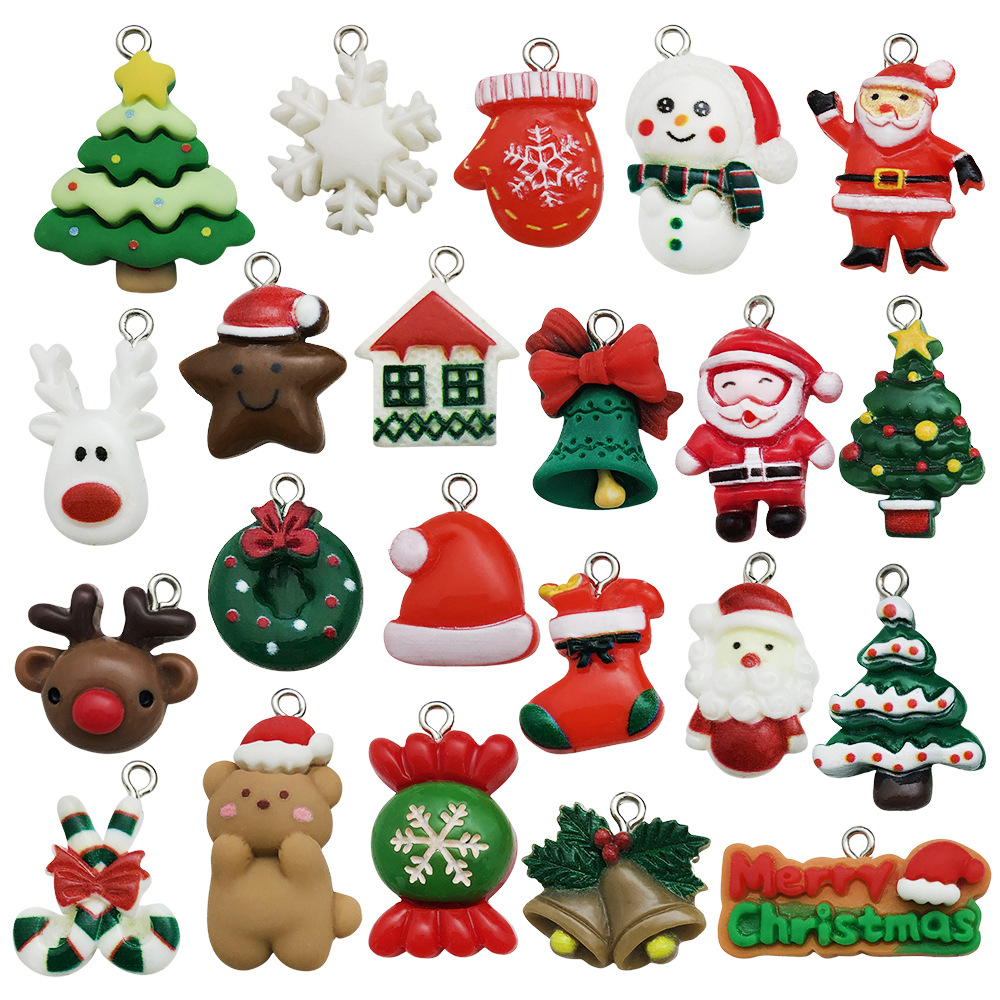 10 random resin christmas styles (choose 10 from 22 styles)-sn1049