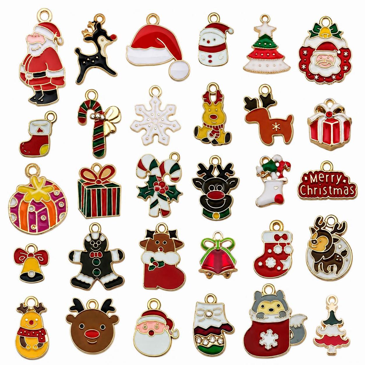 Mix 30 new oil-dropping christmas - 30 styles, 1 each - 41g - sn1031