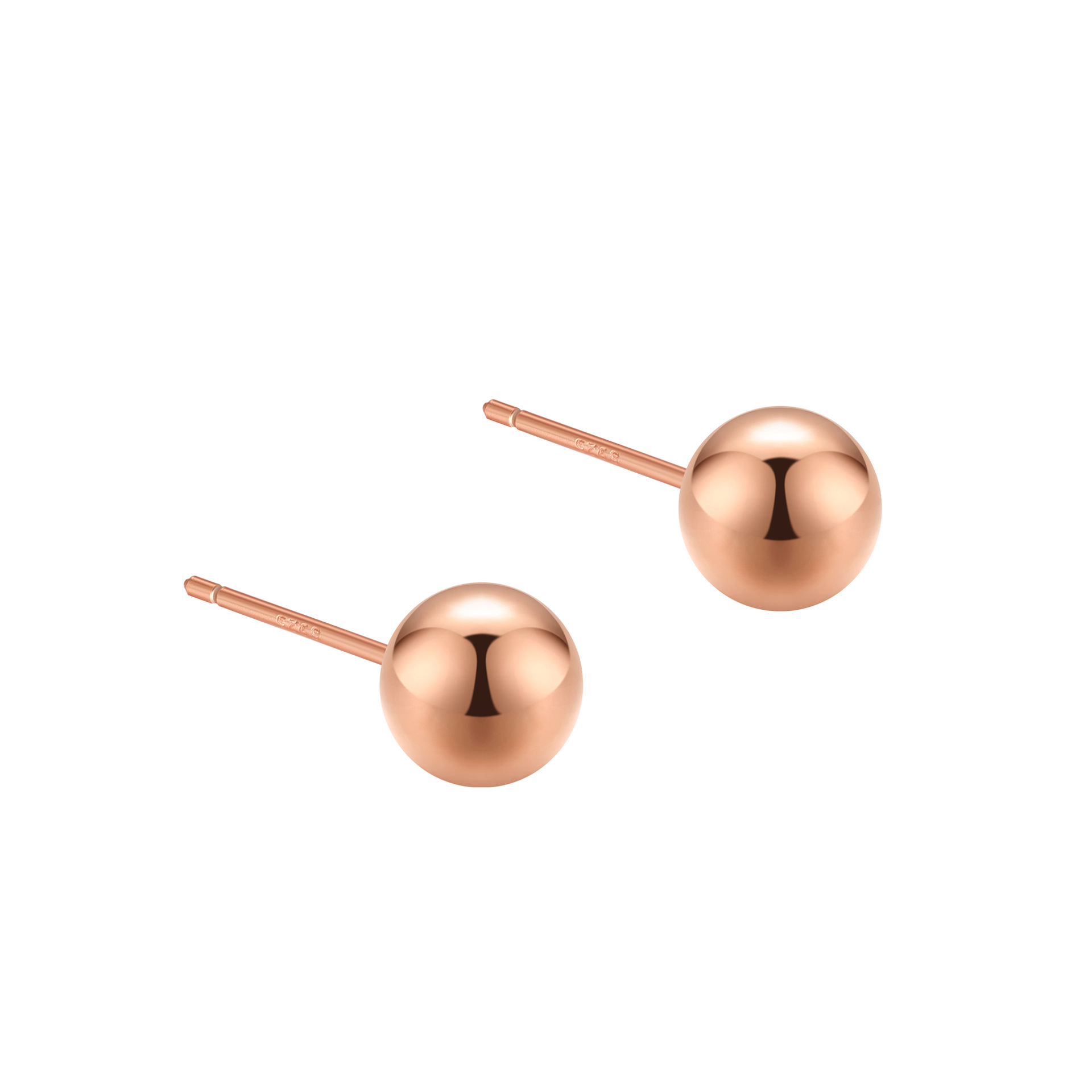 rose gold color plated