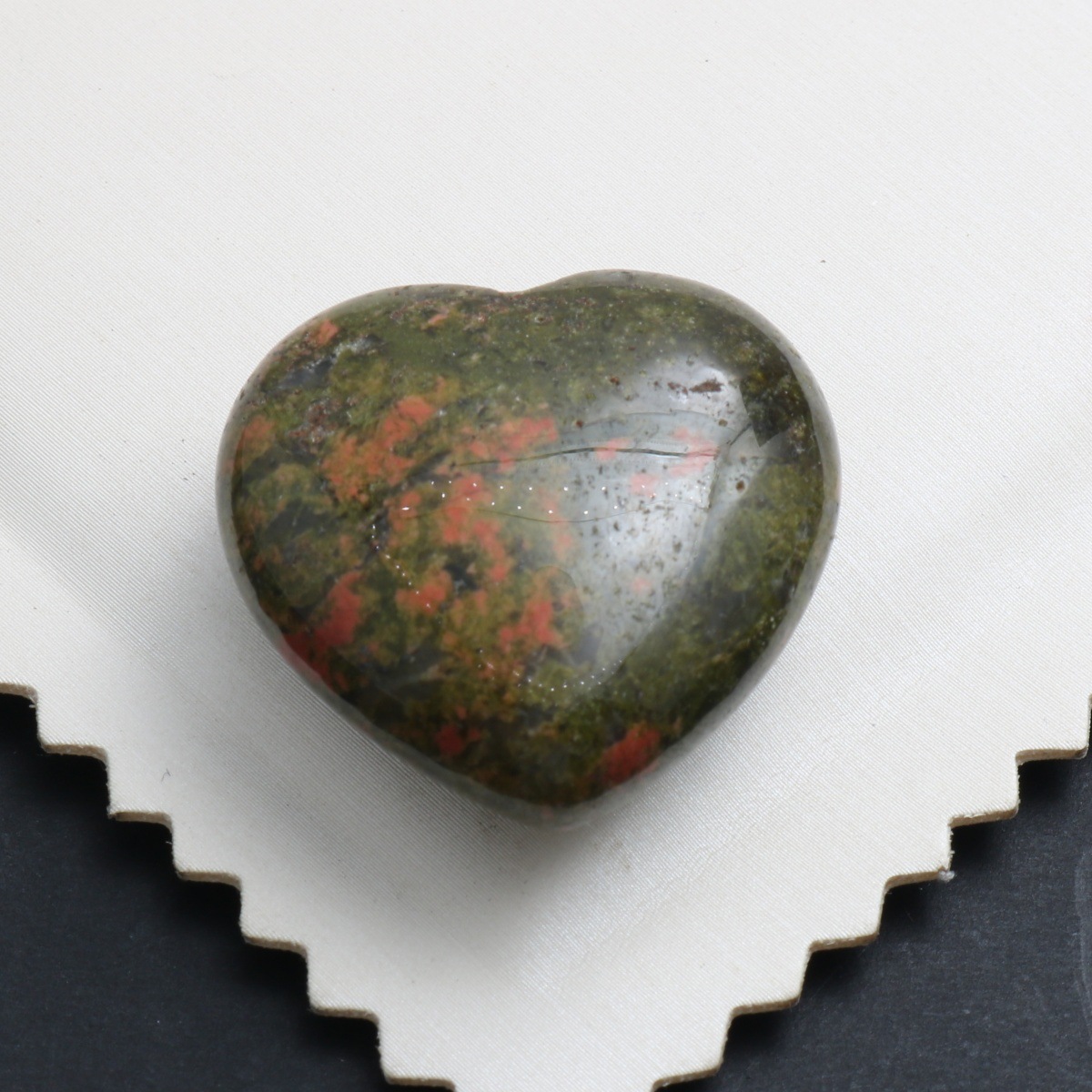 Floral green stone