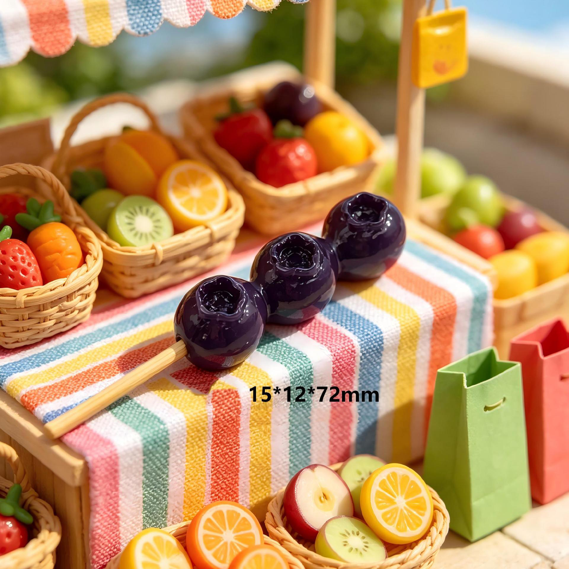 Blueberry fruit skewers