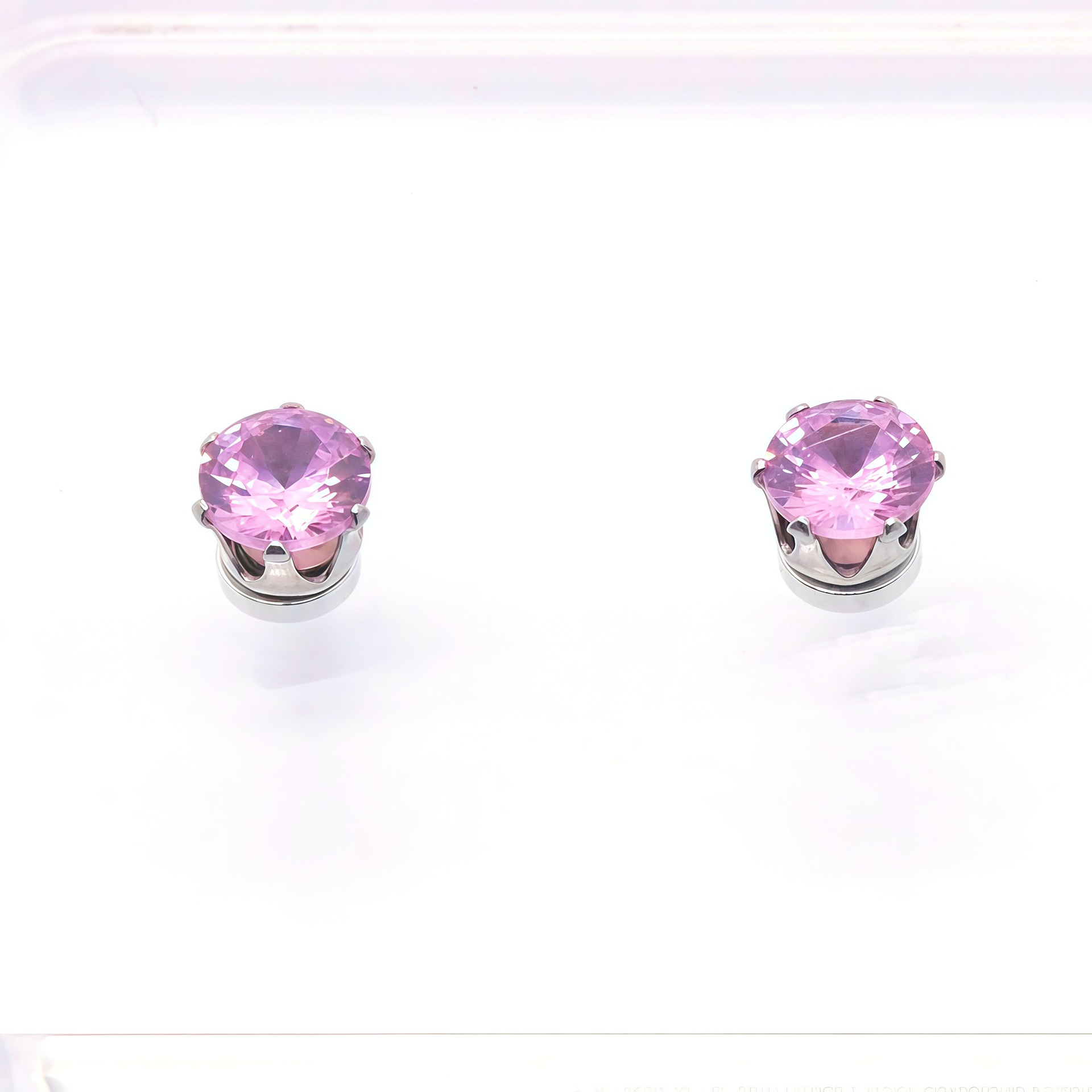 Pink zircon (6mm pair)