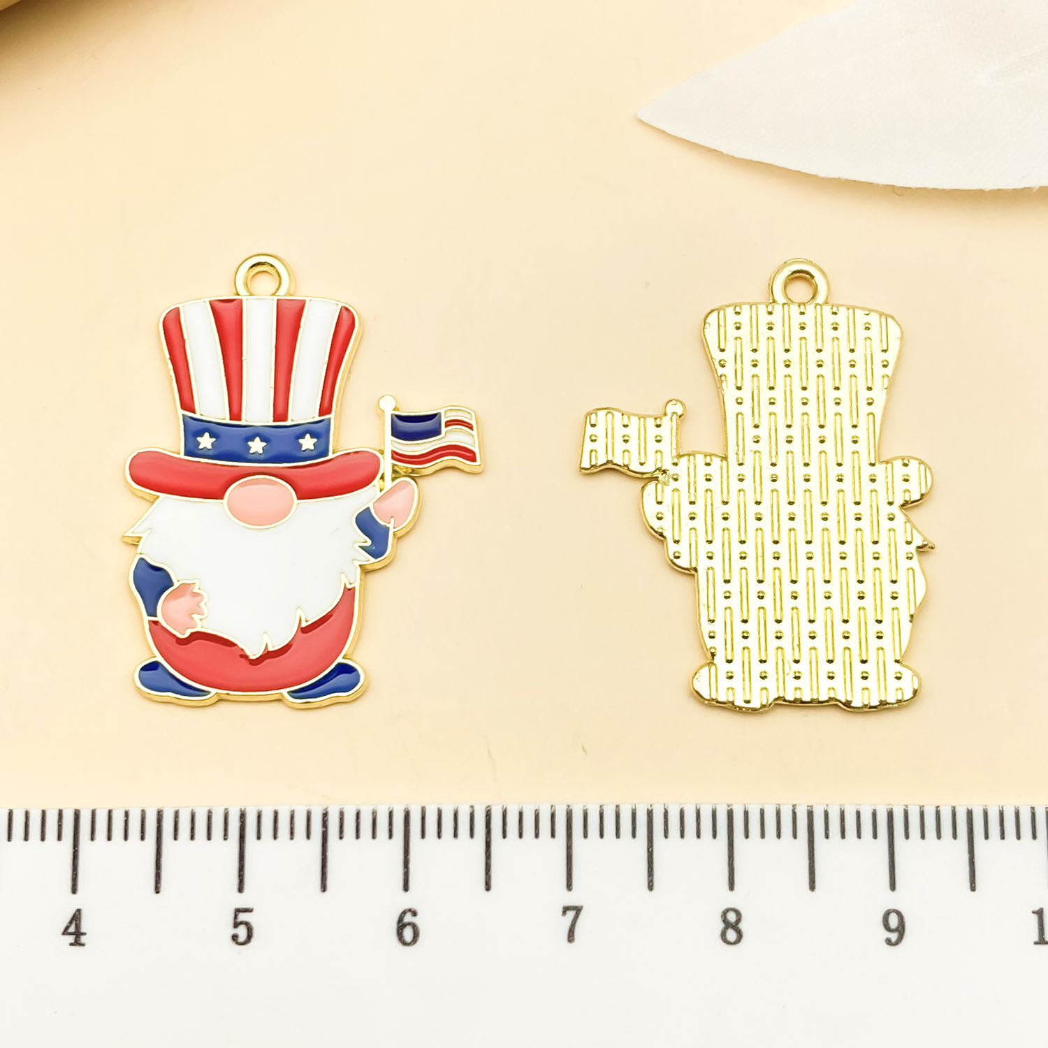 21710-1 30x23mm-2.3g dripping oil red kc zinc alloy independent dwarf