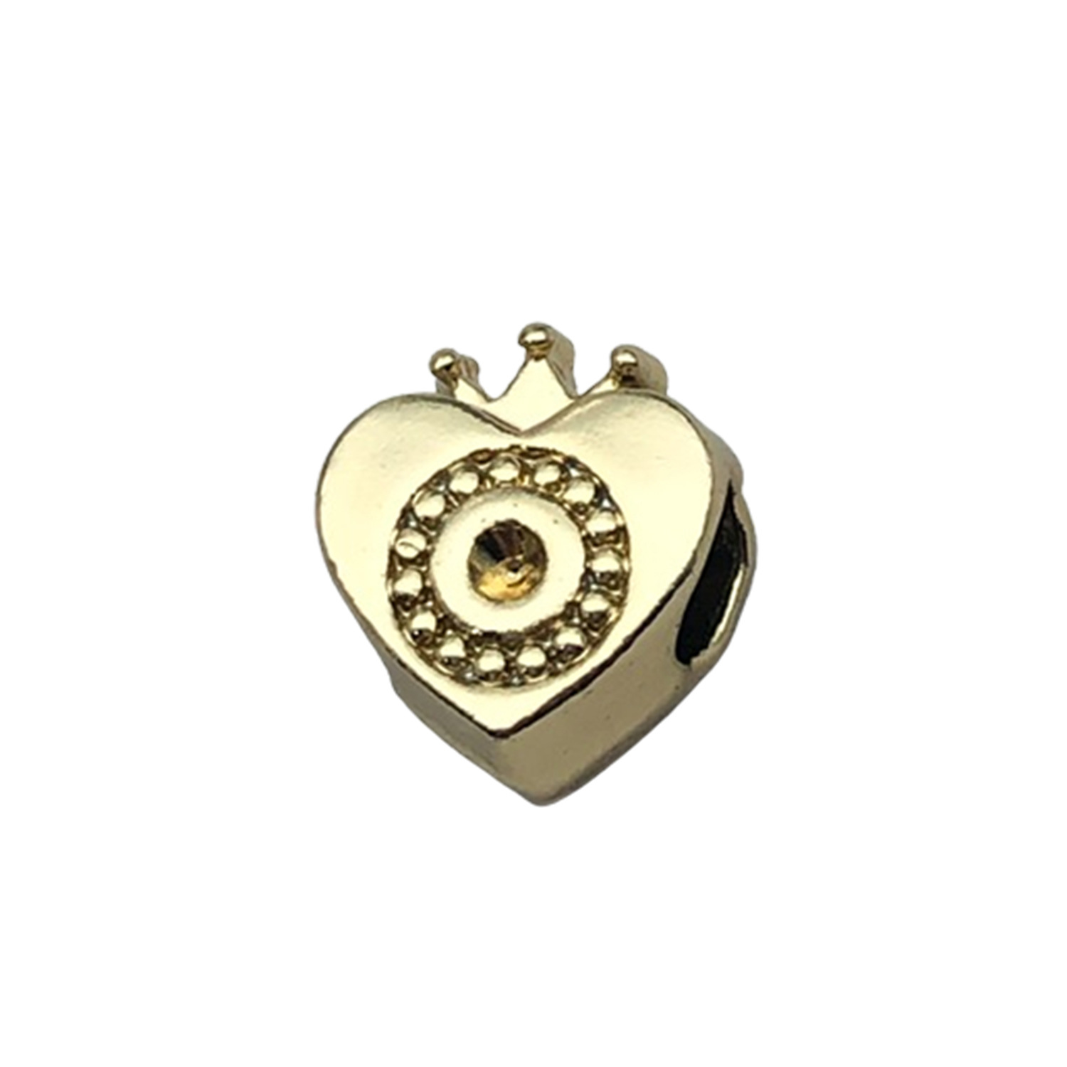 18429-10x12mm-hole 4.8-1.9g uv gold love large hole beads
