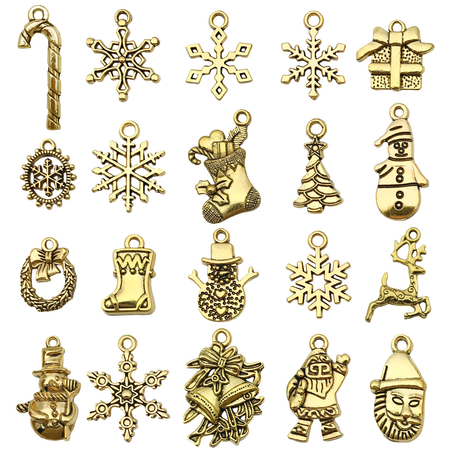 Sn826-ancient golden christmas 20 styles 1 piece each