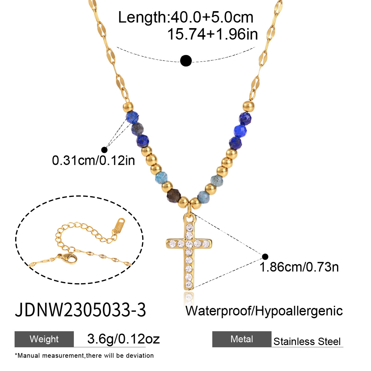 JDNW2305033-3（青金石+蓝磷辉石+黑曜石）