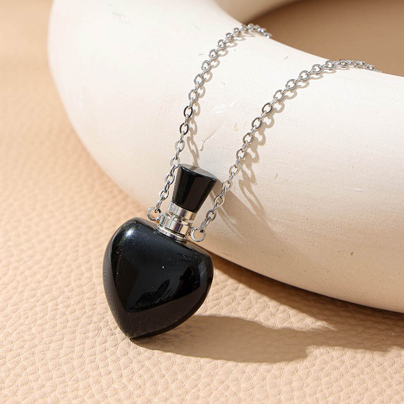 Obsidian perfume bottle