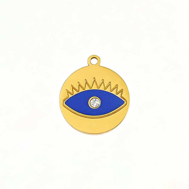 Devil s eye on yellow background
