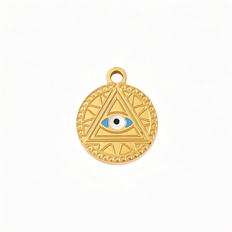 Round card triangle devil s eye