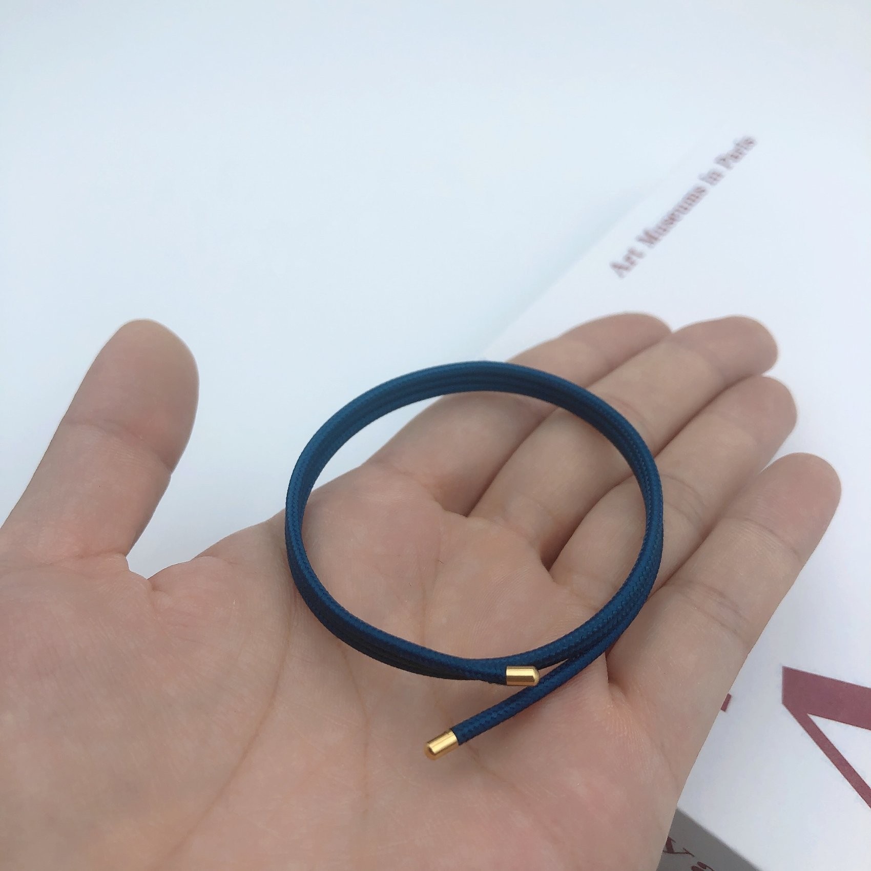 Three circles of blue