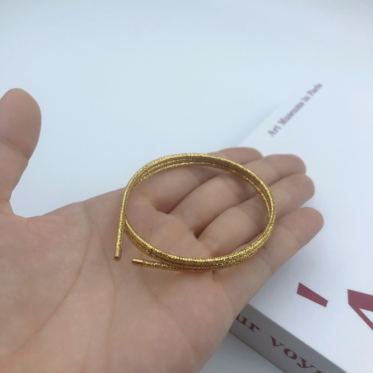 Three circles of yellow