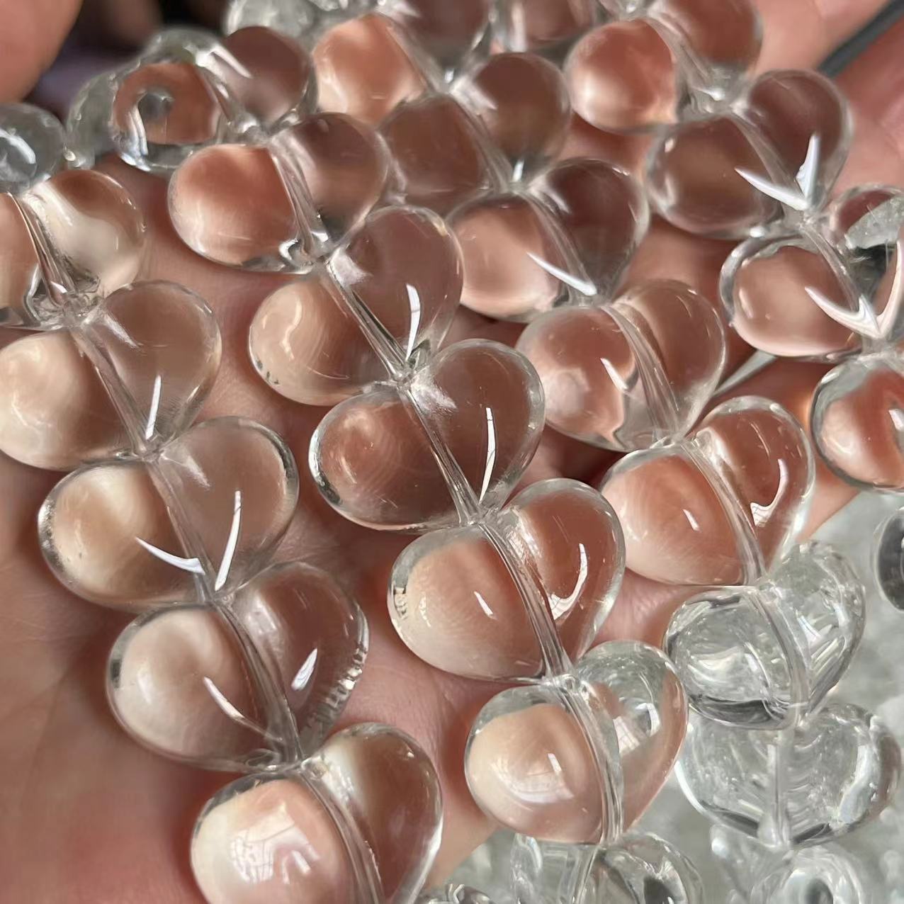 Transparent white glass