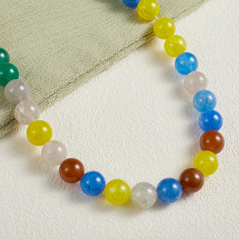 Colorful dragon pattern agate