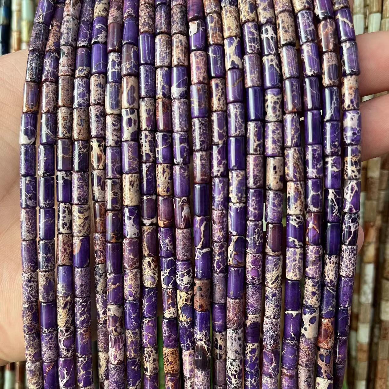 Purple and white emperor stone