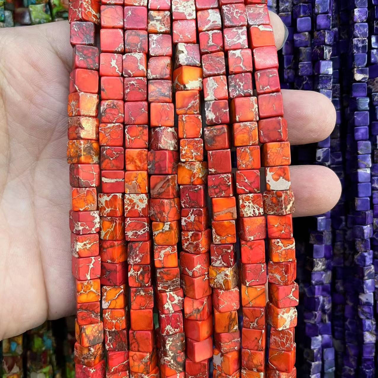 Orange emperor stone