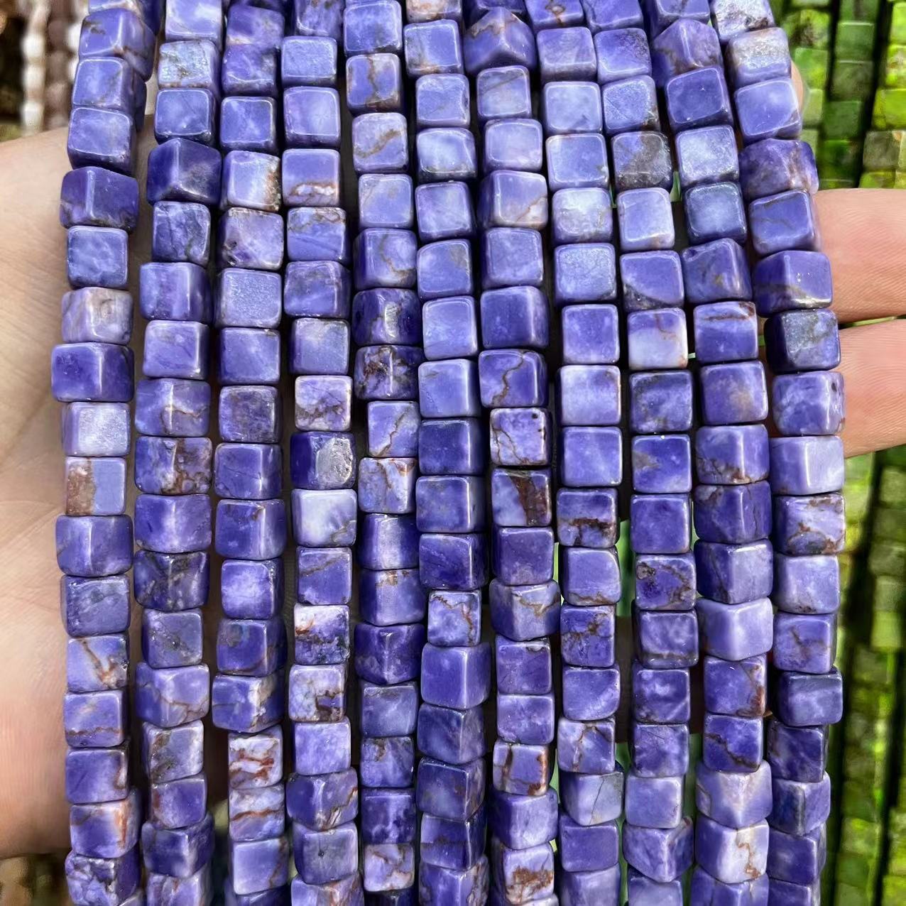 Purple blue emperor stone