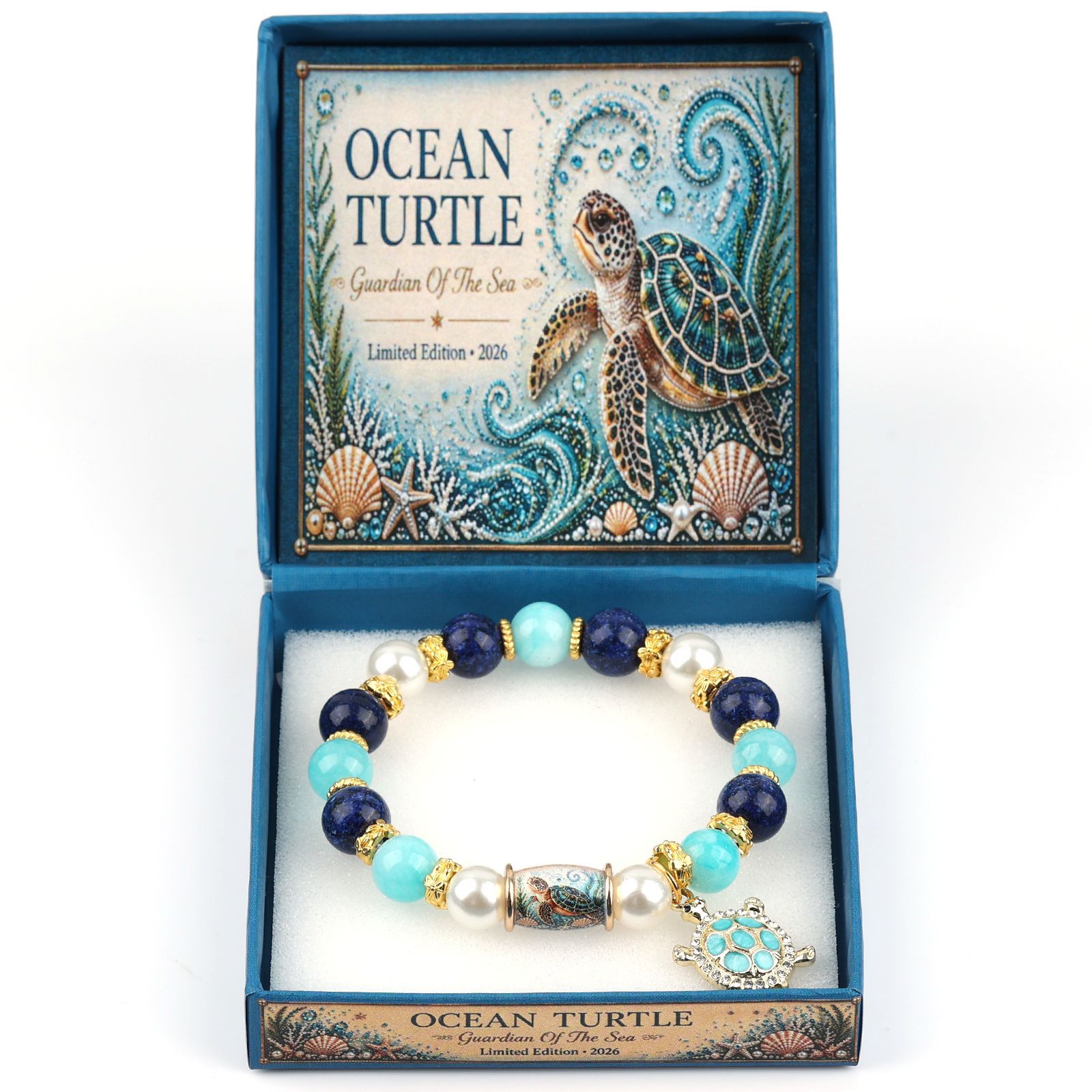 Sea Turtle Crystal Bracelet