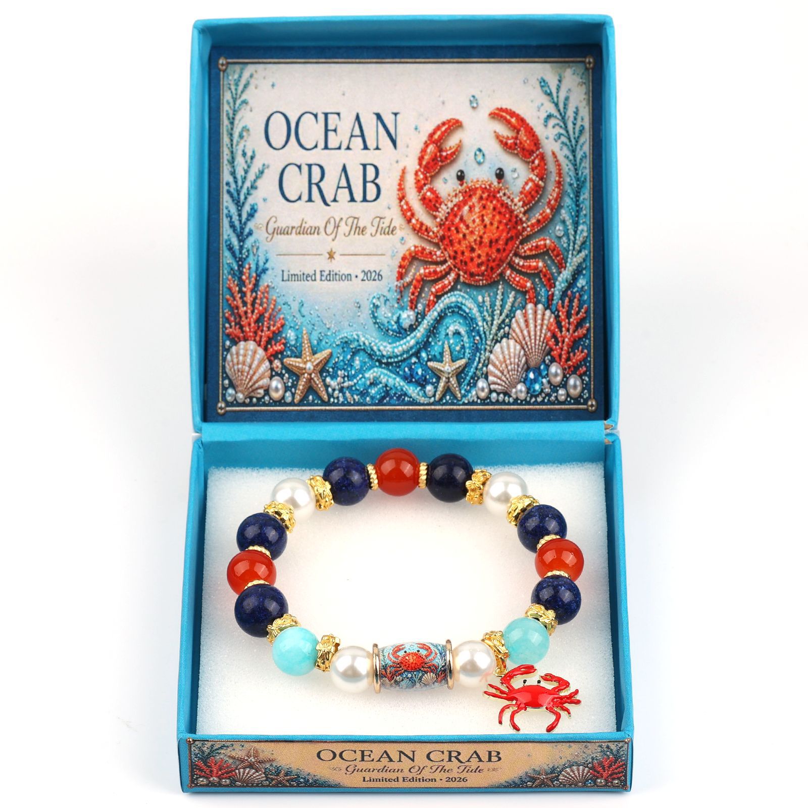 King Crab Crystal Bracelet