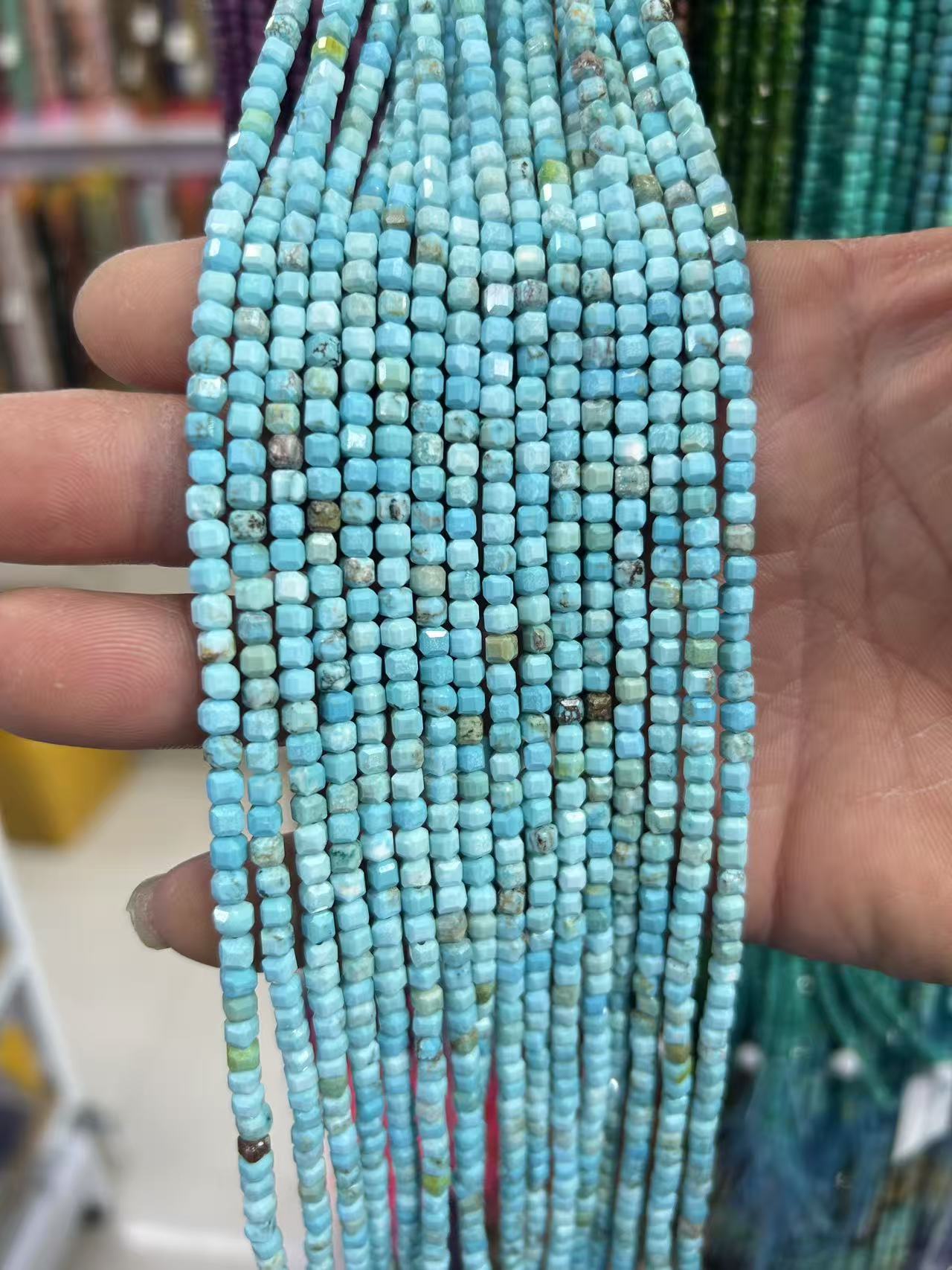 4*4mm iron wire turquoise