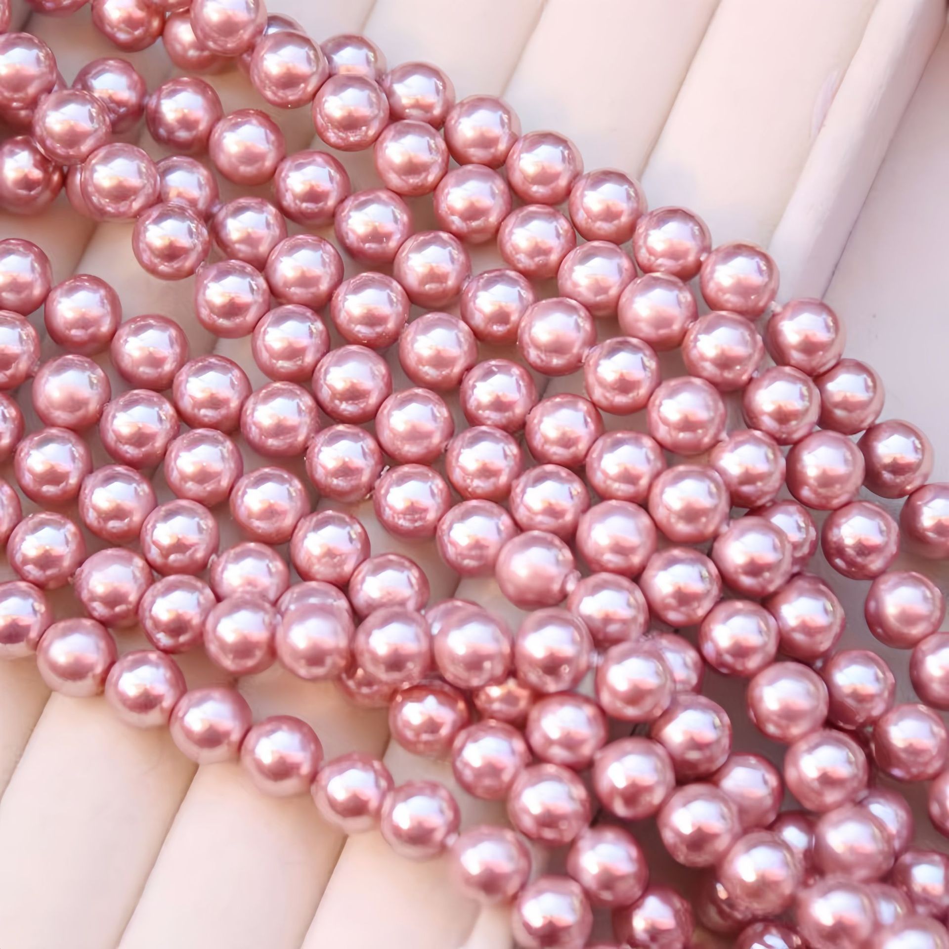 Shijia imitation shell beads purple color