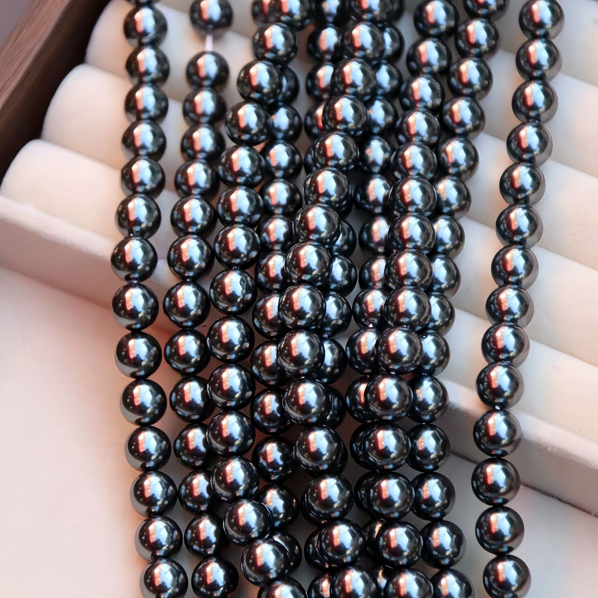 Shijia imitation shell beads piano black
