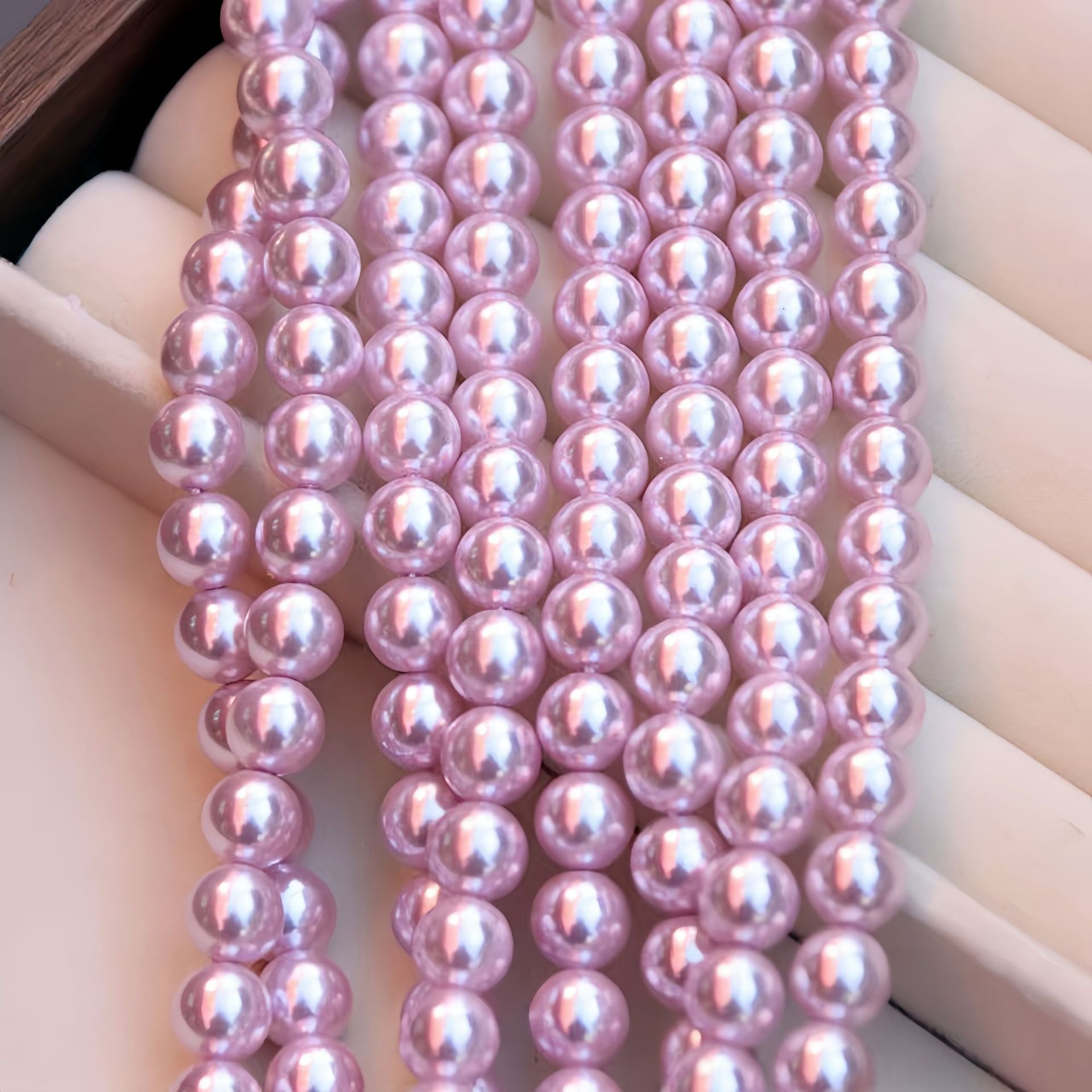 Shijia imitation shell beads violet