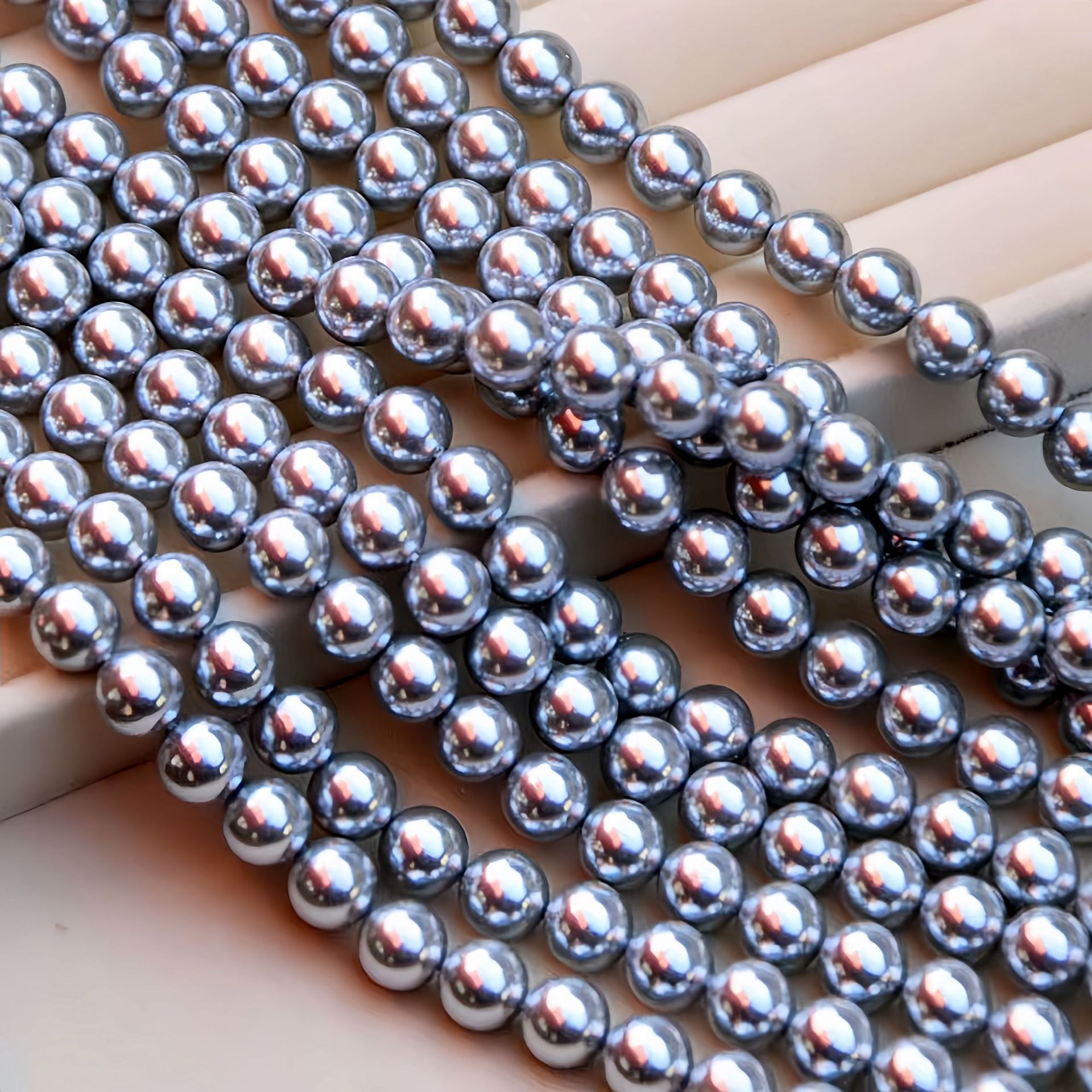 Shijia imitation pearl silver gray