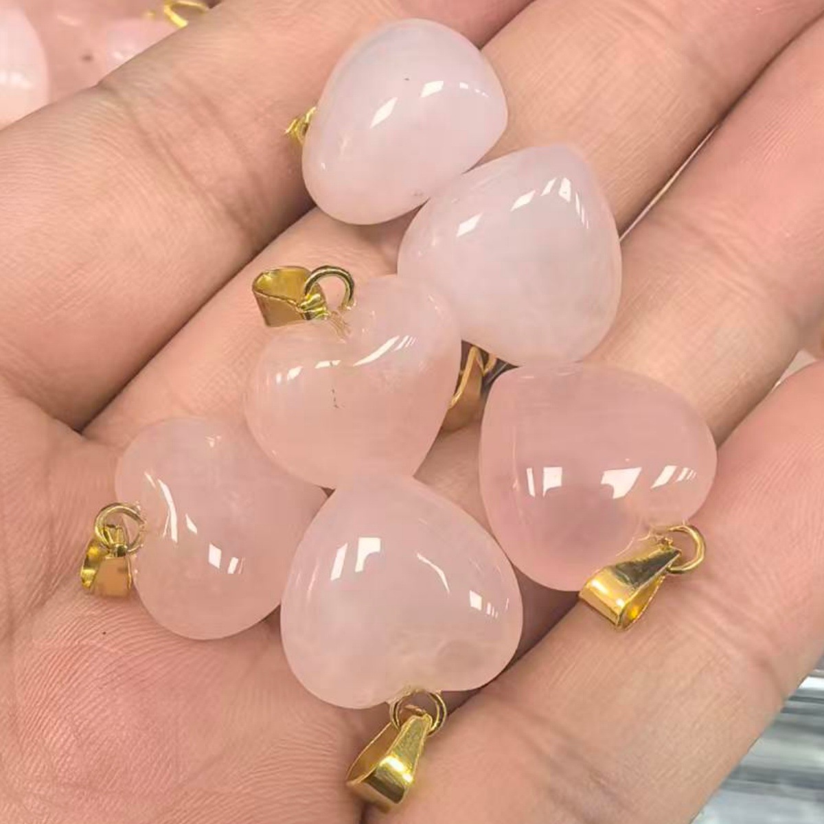 Rose quartz (gold)