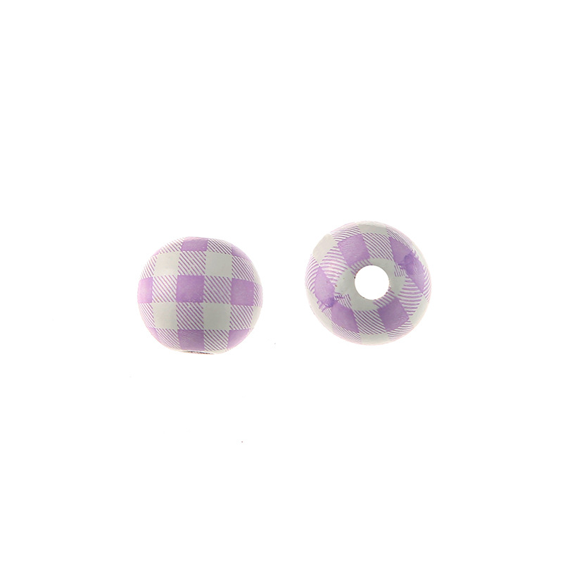 Purple and white plaid