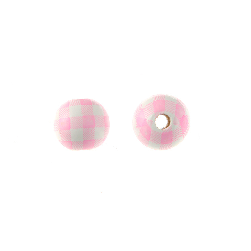 Pink and white plaid