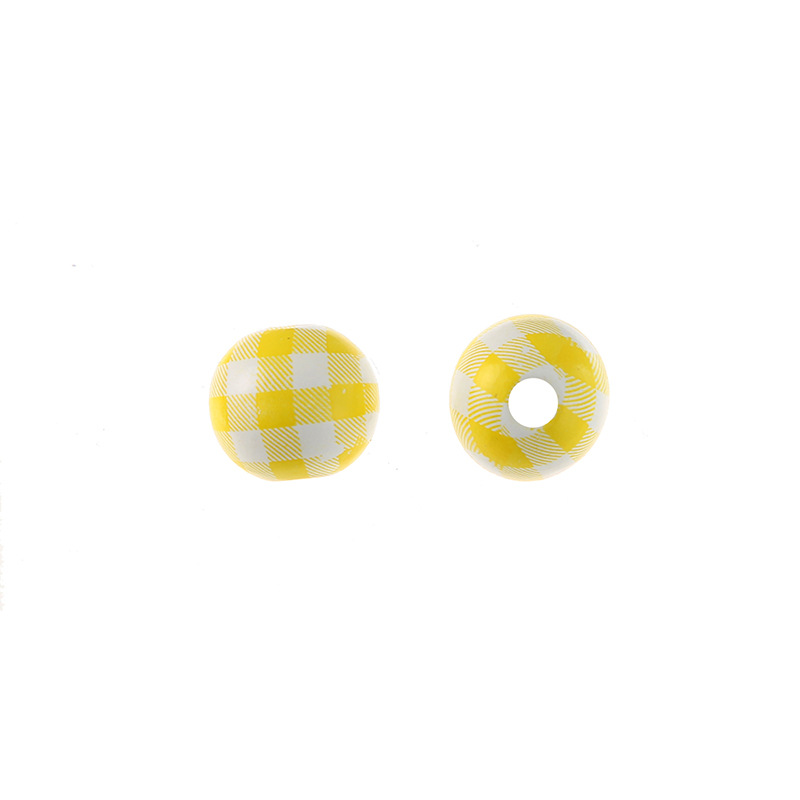 Yellow and white plaid