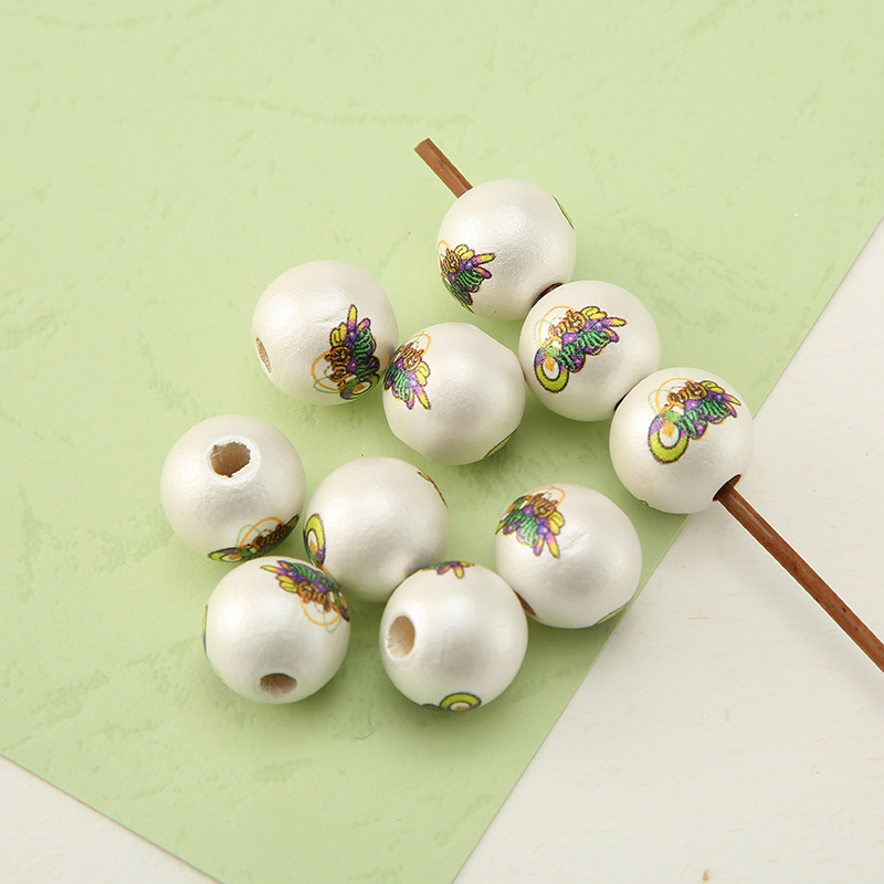 White Bead Letters