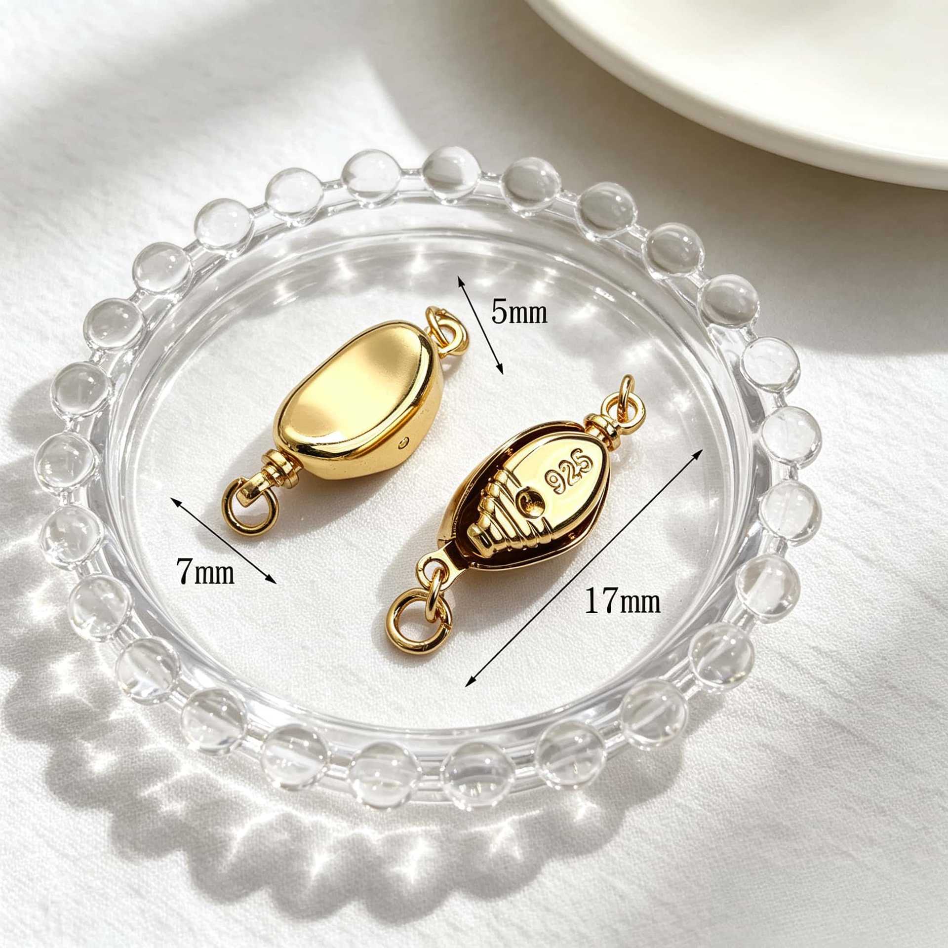 Small size, 925 silver, with high color retention vacuum plating