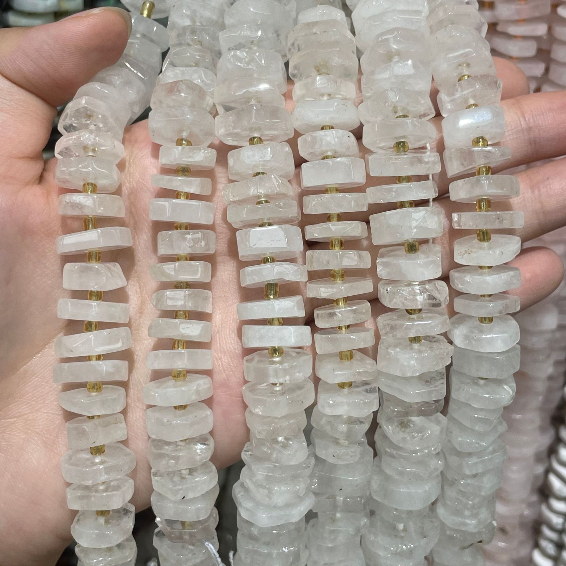 Natural white crystal