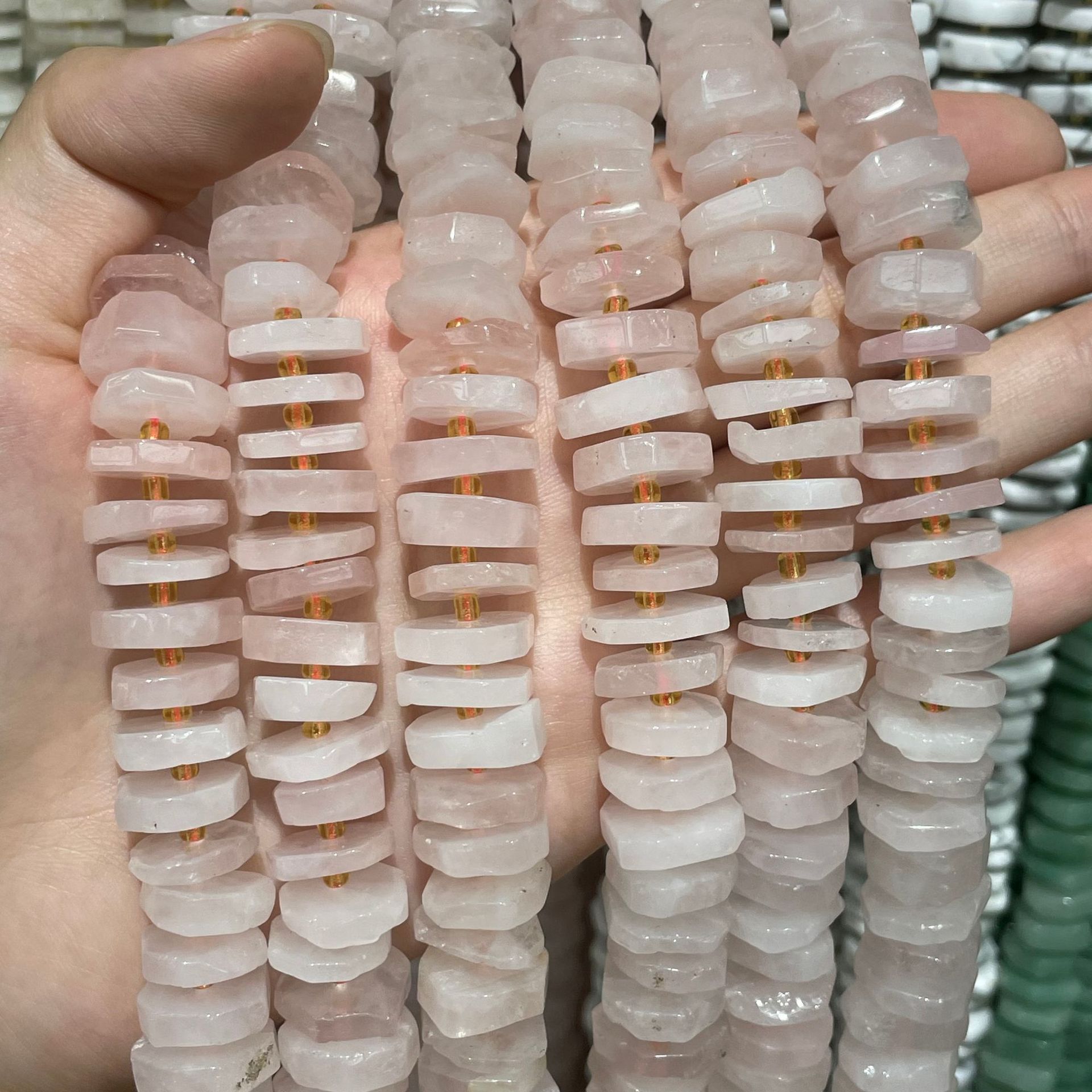 Natural rose quartz
