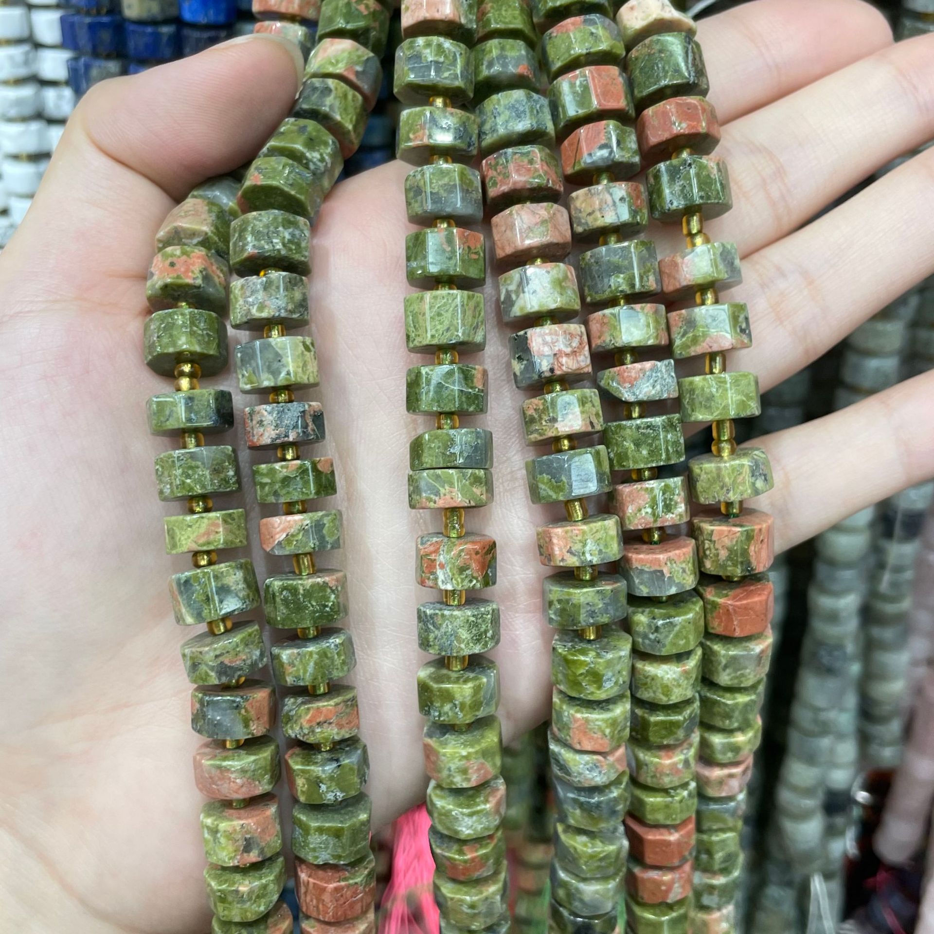 Natural flower stone